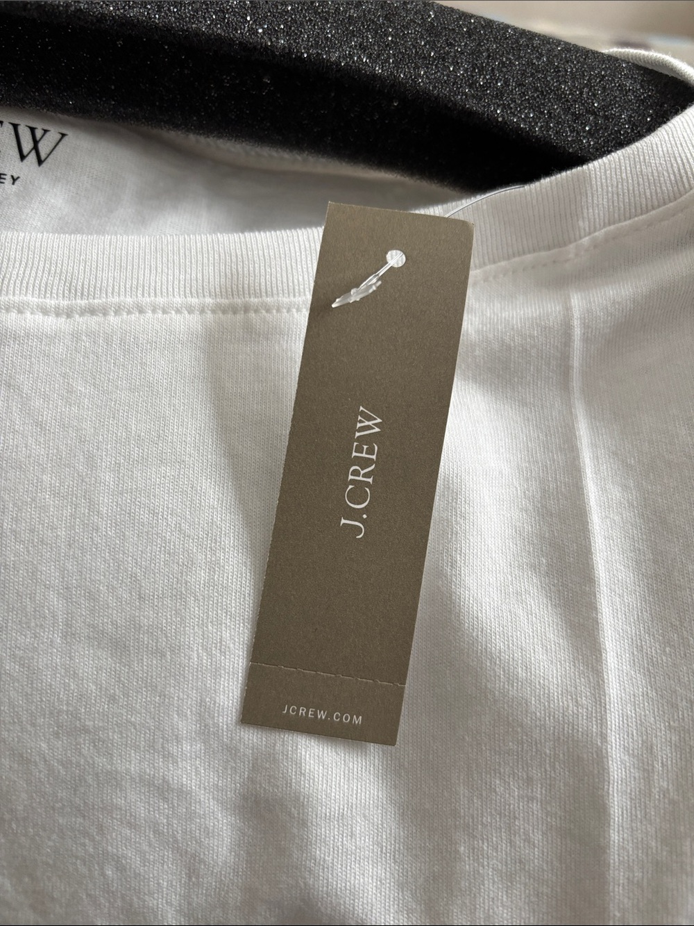 J. Crew White Puff-Sleeve Scoop Neck Tee - Picture 6 of 7